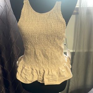 Backless top blush pink